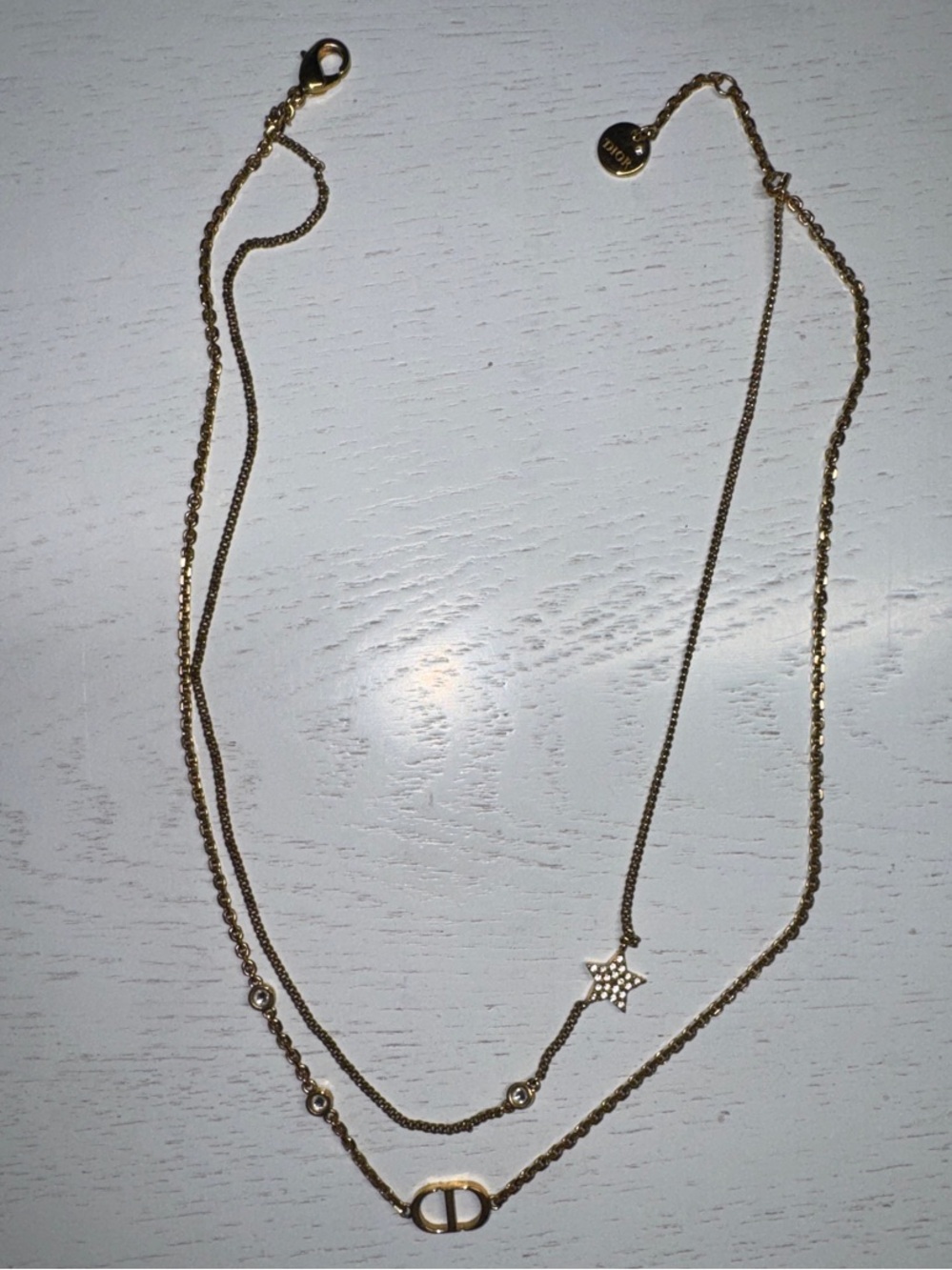 DIOR - Petit CD Double Necklace
